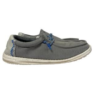 Hey Dude Shoes Sneakers Mens Size 13 Gray Wally Coastline Lightweight Comfort